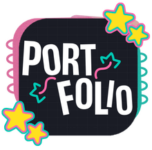 Portfolio badge button